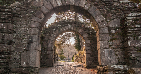 Stone Arches Image of stone arches from a ruined building.